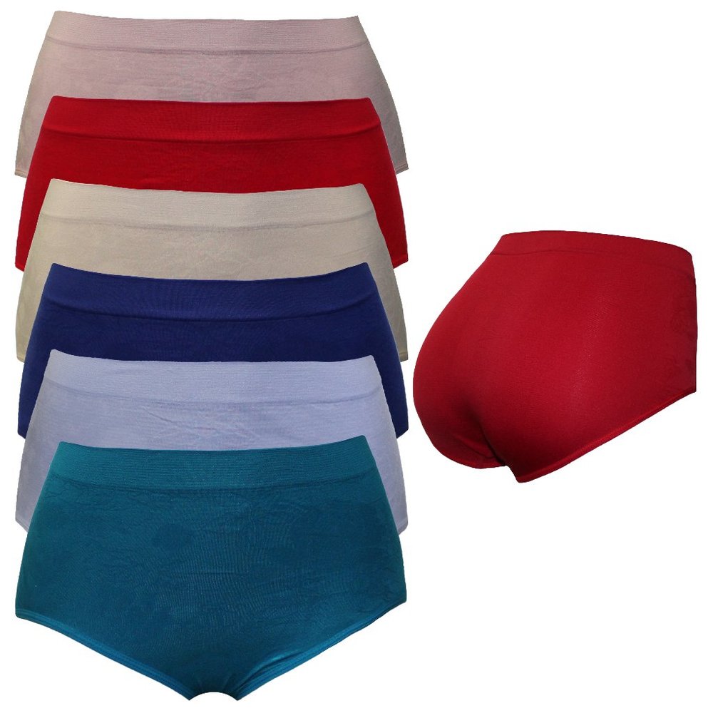 6 PK WOMEN PANTIES FULL CUT UNDERWEAR FULL COVER